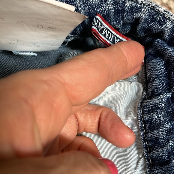 Armani distressed jeans with embellished back pocket size 29 by 34 - Picture 7 of 16